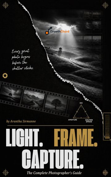 Cover of the free guide Light. Frame. Capture.